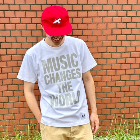 MUSIC リフレクター  Tシャツ  White