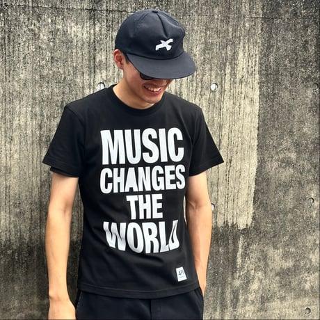 MUSIC リフレクター  Tシャツ  Black