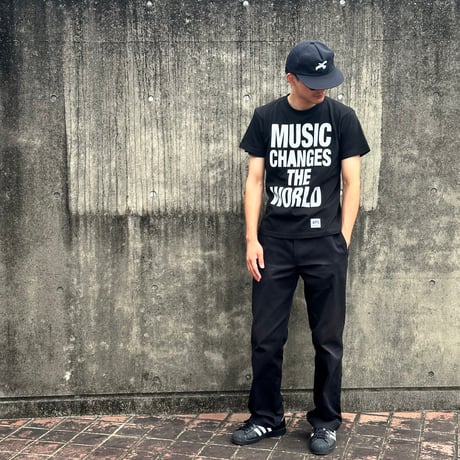 MUSIC リフレクター  Tシャツ  Black