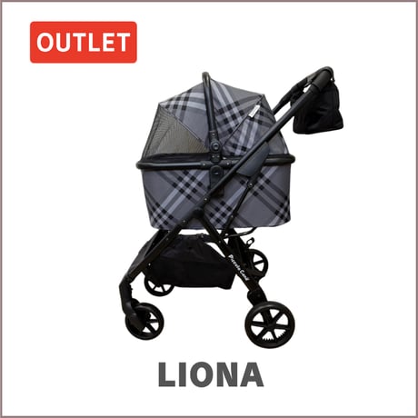 LIONA ピッコロカーネリオナ  ファスナータイプ アウトレット品  グレーチェック　148