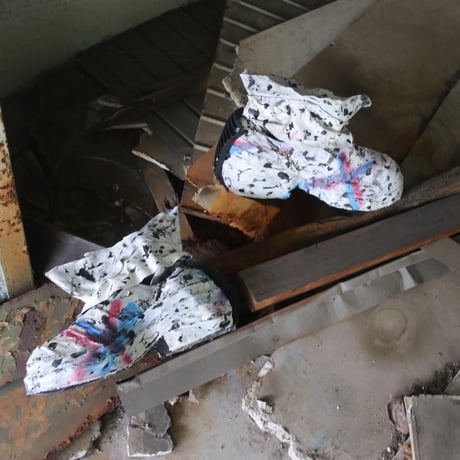 SCAB BOOTS — WHITE COLORFUL PAINT