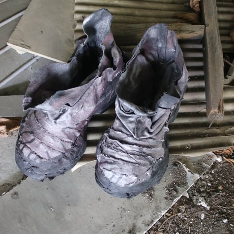 SCAB BOOTS — RED × SILVER × BLACK PAINT
