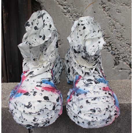SCAB BOOTS — WHITE COLORFUL PAINT