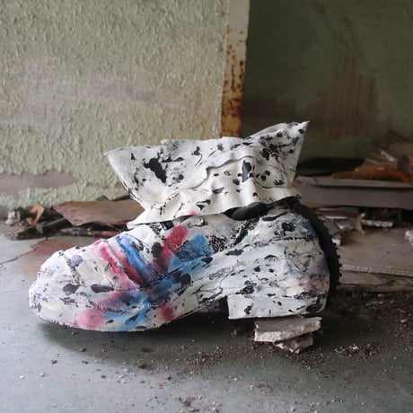SCAB BOOTS — WHITE COLORFUL PAINT