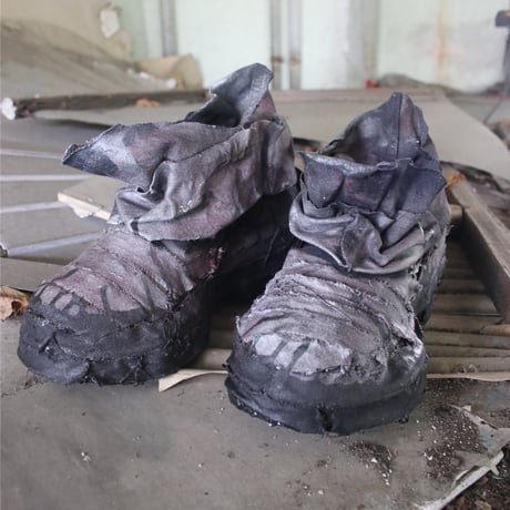 SCAB BOOTS — RED × SILVER × BLACK PAINT