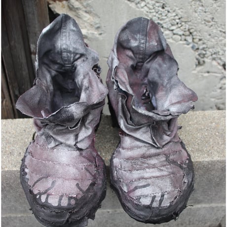 SCAB BOOTS — RED × SILVER × BLACK PAINT