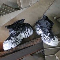 SCAB BOOTS — BLACK × SILVER PAINT