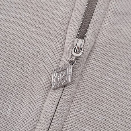 【 SUPPLIER 】Spray Cross Rhinestone Zip Hoodie