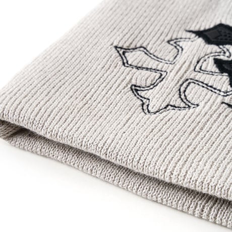 【 SUPPLIER 】Multiple Cross Leather Patch Beanie