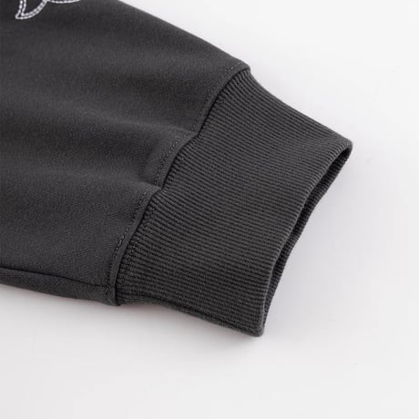 【 SUPPLIER 】Multiple Cross Leather Patch Zip Hoodie