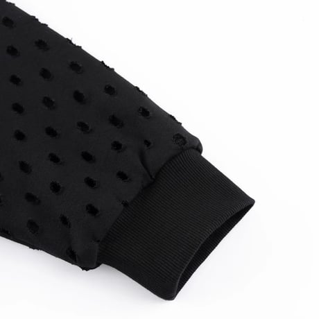 【 SUPPLIER 】Punched-Out Double Layer Hood Zip Up