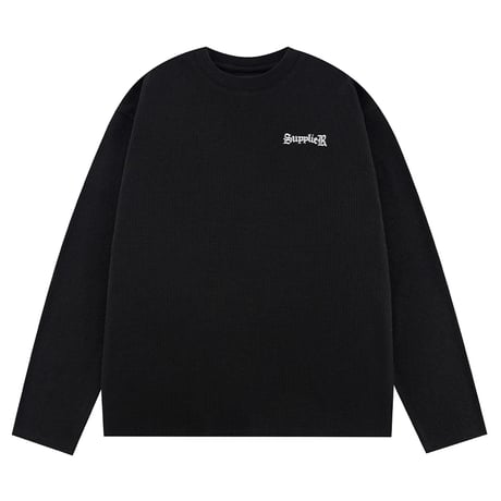 【 SUPPLIER 】Multiple Cross Thermal Long Sleeve Tee