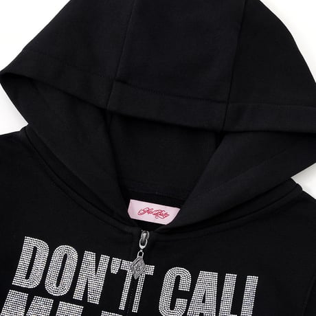 【 Sup Baby 】Not Your Baby Cropped Zip Hoodie