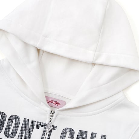 【 Sup Baby 】Not Your Baby Cropped Zip Hoodie