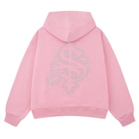 【 SUPPLIER 】Spray Cross Rhinestone Zip Hoodie