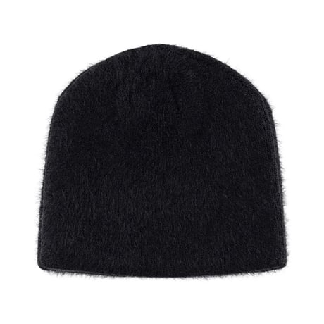 【 SUPPLIER 】Triple Cross Shaggy Knit Beanie