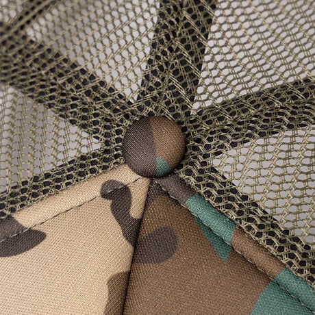 【 SUPPLIER 】Multiple Cross Leather Patch Mesh Cap