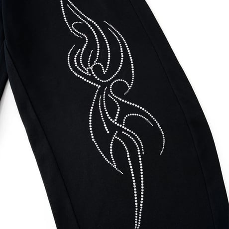 【 SUPPLIER 】Tribal Rhinestone Curve Sweat Pants