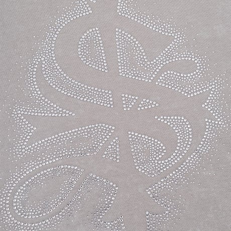 【 SUPPLIER 】Spray Cross Rhinestone Zip Hoodie