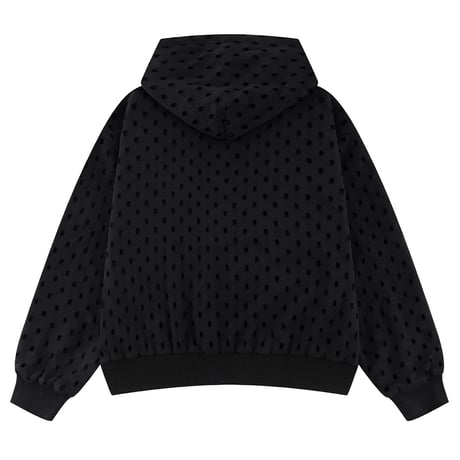 【 SUPPLIER 】Punched-Out Double Layer Hood Zip Up