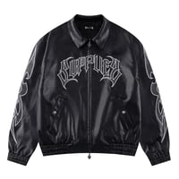【 SUPPLIER 】Studded Tribal Faux Leather Jacket