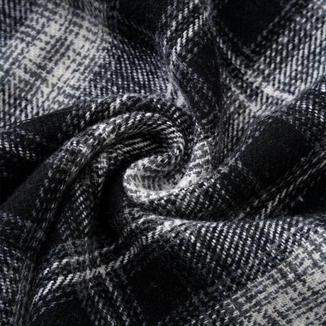 【 SUPPLIER 】Cross Rhinestone Flannel Check Shirt