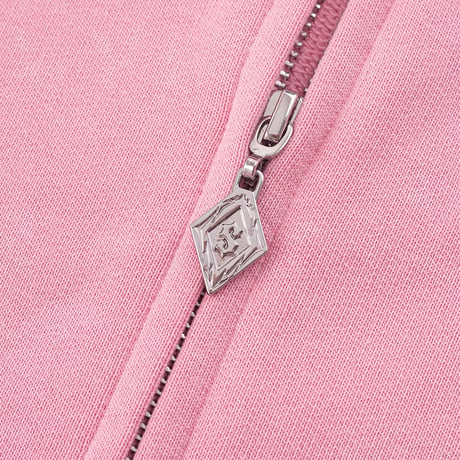 【 SUPPLIER 】Spray Cross Rhinestone Zip Hoodie