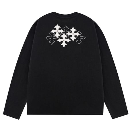 【 SUPPLIER 】Multiple Cross Thermal Long Sleeve Tee