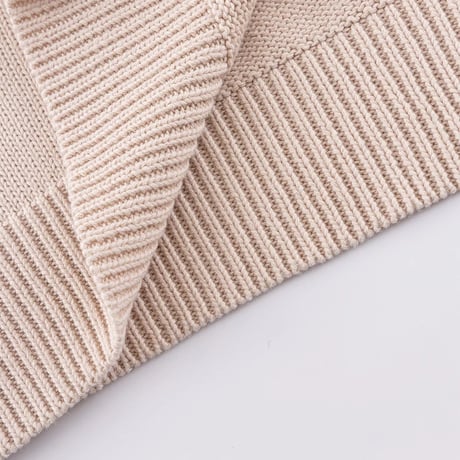 【 SUPPLIER 】Tribal Cross Leather Patch Crew Knit