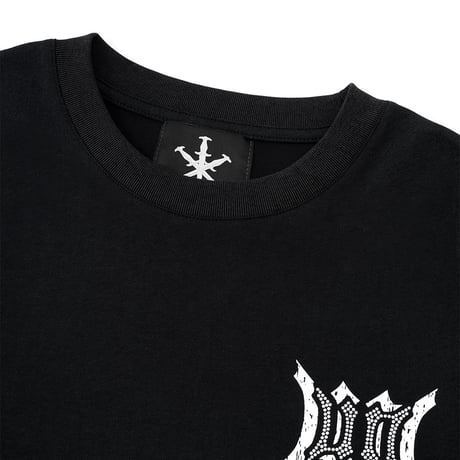 【 Unknown 】Cursive Rhinestone Layered Long Sleeve