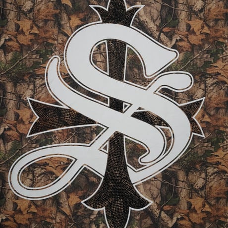 【 SUPPLIER 】Cross Rhinestone Long Sleeve Tee