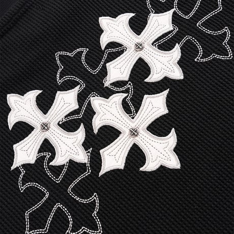 【 SUPPLIER 】Multiple Cross Thermal Long Sleeve Tee