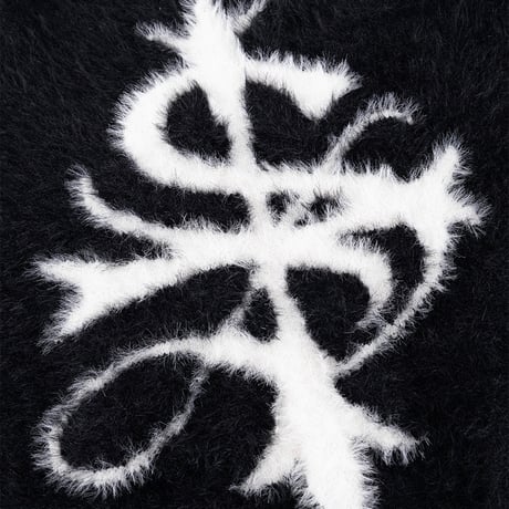 【 Sup Baby 】Baby Cross Cropped Mohair Knit Women'S