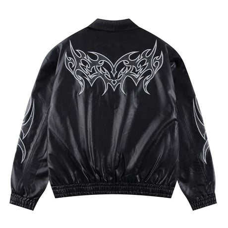 【 SUPPLIER 】Studded Tribal Faux Leather Jacket