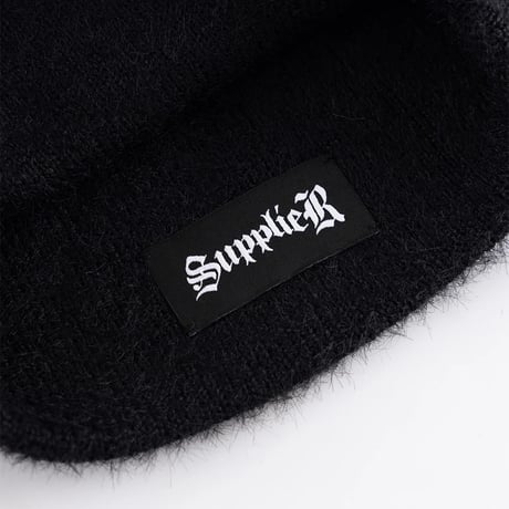 【 SUPPLIER 】Triple Cross Shaggy Knit Beanie