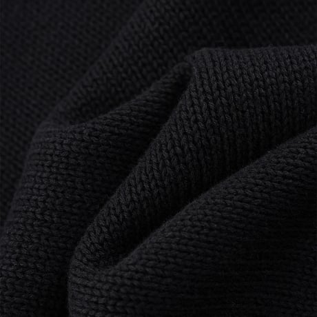 【 SUPPLIER 】Tribal Cross Leather Patch Crew Knit