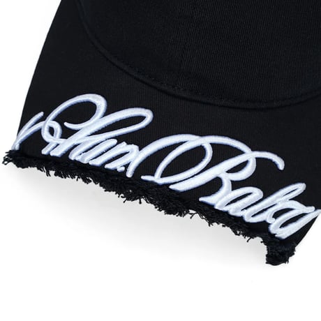 【 Sup Baby 】Embroidery Logo Cut-Off Brim Cap