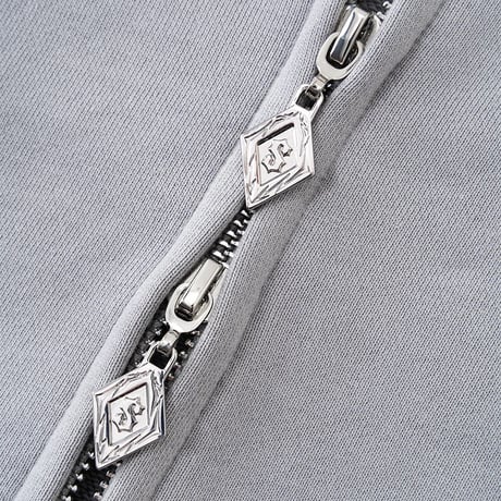 【 Sup Baby 】Multiple Cross Pierced Zip Hoodie Women'S