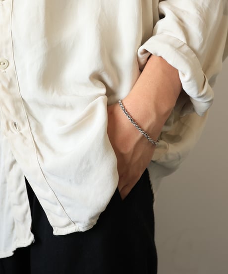 Twisted Rope Chain Bracelet / Silver 925