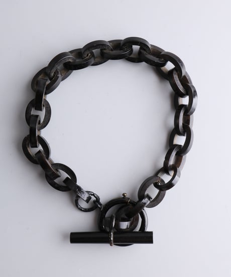 c.1860–80 France Vulcanite Watch Chain Bracelet