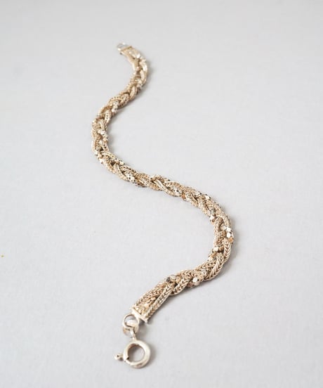 Mixed Chain Braid Bracelet / Silver 925