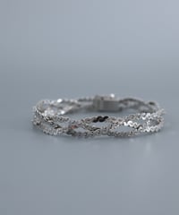 Modern Braided Bracelet / Silver 835