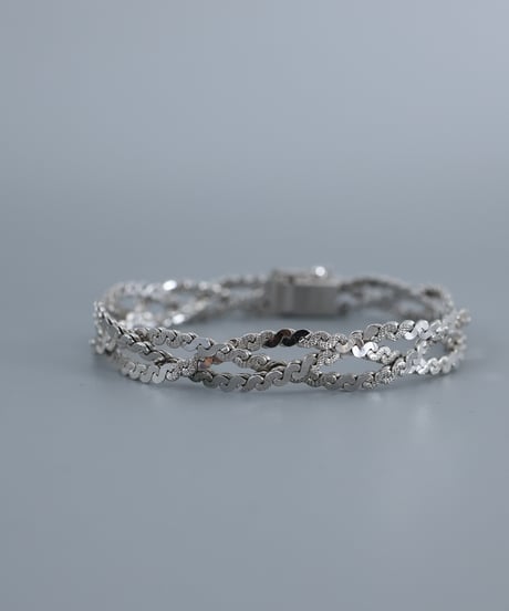 Modern Braided Bracelet / Silver 835