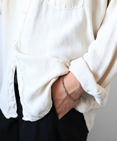 Bar & Ball Link Bracelet / Silver 925