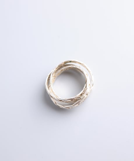 Braided Triple Ring / Silver 925