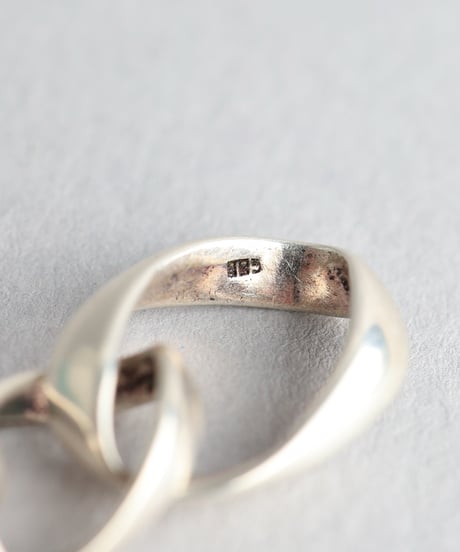 Modern Twisted Link Bracelet / Silver 925