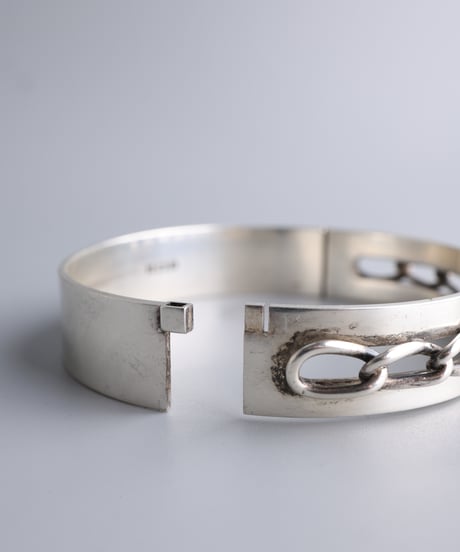 1978 England Birmingham /Chain Detail Bangle / Silver 925