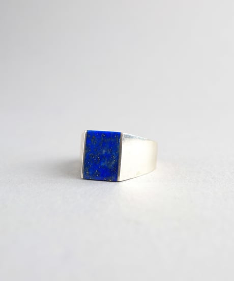 Lapis Lazuli Signet Ring / Silver 925