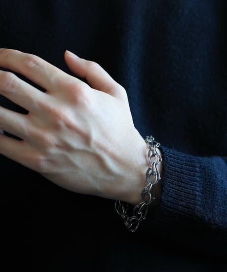 Floral Wirework Bracelet / Silver 800