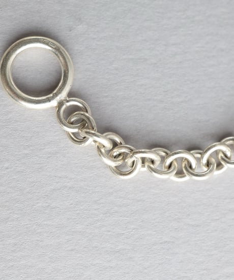 Curved Bar Chain Bracelet / Silver 925